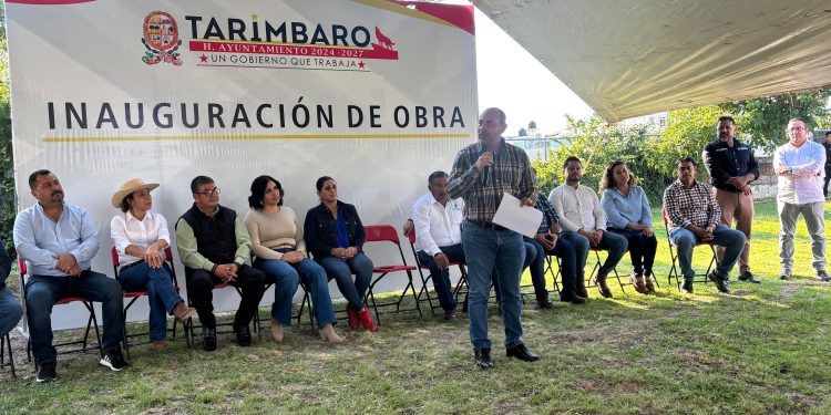 Eric Gaona inaugura pozo de agua en Paseos del Valle; beneficiará a más de 10 mil tarimbarenses