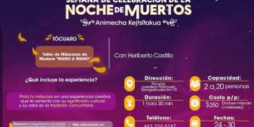 Conviértete en artista por un día con el taller de máscaras de madera en Tócuaro: Sectur