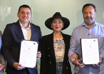 Julio Arreola encabeza el Hermanamiento entre Pátzcuaro con San Roque y Pueblorrico, Colombia