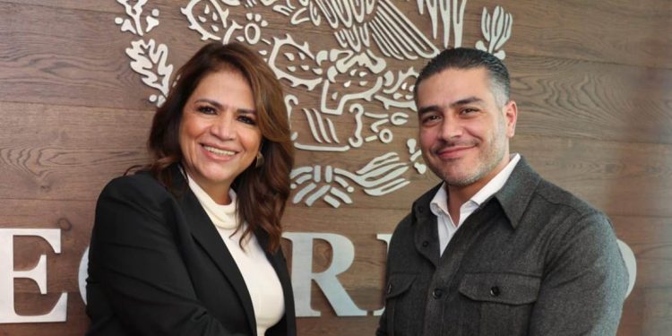Fabiola Alanís y Omar García Harfuch fortalecen mecanismos de coordinación para el cumplimiento del Plan Michoacán