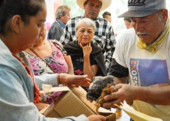 Agrosano ha entregado 150 mil aves e insumos para la soberanía alimentaria de 15 mil familias: Sader