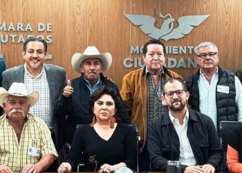 Víctor Manríquez acompaña a trabajadores del campo y se reúne con legisladores naranjas en el Congreso y el Senado