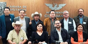 Víctor Manríquez acompaña a trabajadores del campo y se reúne con legisladores naranjas en el Congreso y el Senado