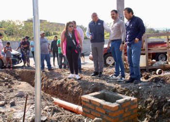 Supervisa Yankel Benítez obra hídrica en colonia Benito Juárez