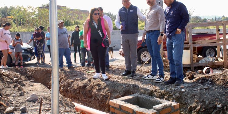 Supervisa Yankel Benítez obra hídrica en colonia Benito Juárez