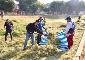 Yankel Benítez participa en jornada ciudadana de limpieza en la colonia Nuevo Amanecer