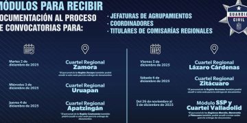 SSP instala módulos de registro para aspirantes a mandos de la Guardia Civil