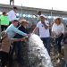Celebra Vicente Gómez construcción de red de agua potable en La Nueva Jerusalén