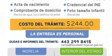 Fiscalía de Michoacán fortalece la certeza jurídica con más de 39 mil Cartas de No Antecedentes Penales en 2025, en beneficio de la ciudadanía