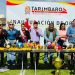 Tarímbaro estrena cancha de primer nivel; Eric Gaona inaugura unidad deportiva