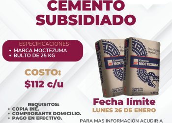 Vicente Gómez y el ayuntamiento de Madero unen esfuerzos para subsidiar cemento a la población