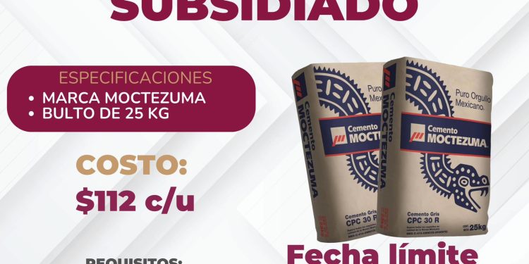 Vicente Gómez y el ayuntamiento de Madero unen esfuerzos para subsidiar cemento a la población