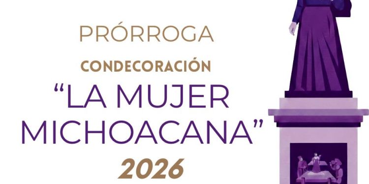 Congreso extiende hasta el 1° de marzo registro para la Condecoración “La Mujer Michoacana 2026”