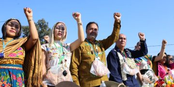 Julio Arreola encabeza homenaje a Tangáxoan II y reafirma su compromiso con el pueblo purépecha