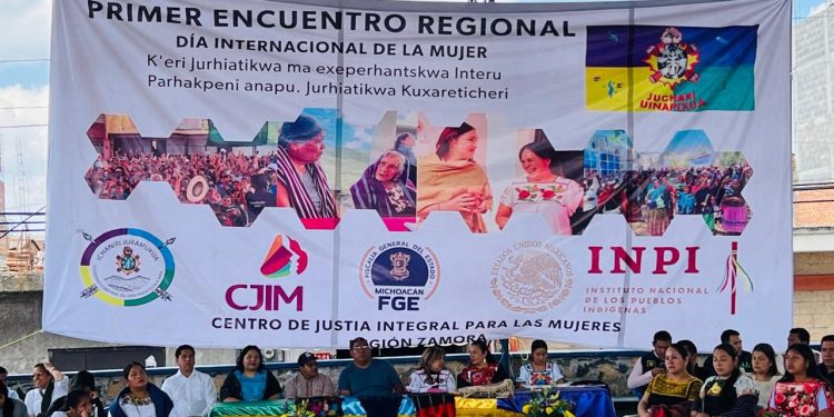 En Ichán, encabeza FGE primer Encuentro Regional de Mujeres Purépechas