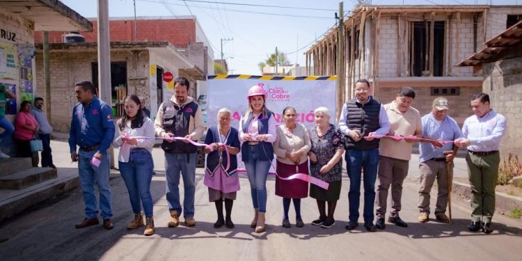 Mejora la movilidad en Santa Clara del Cobre con obra impulsada por Dayana Pérez