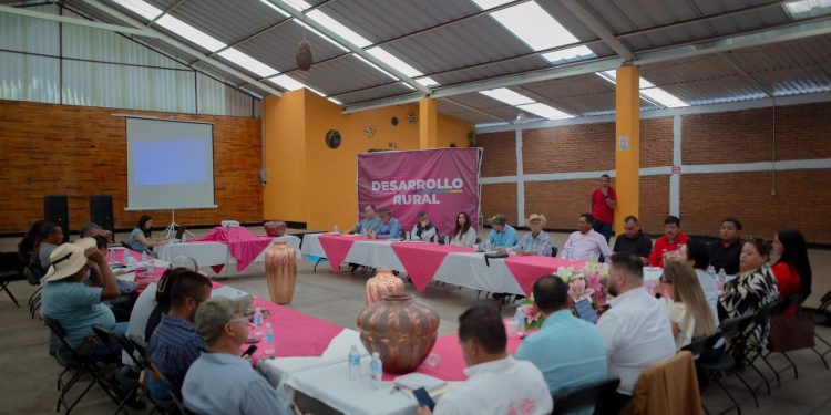 Dayana Pérez encabeza 4ta Sesión Distrital de Desarrollo Rural en Salvador Escalante