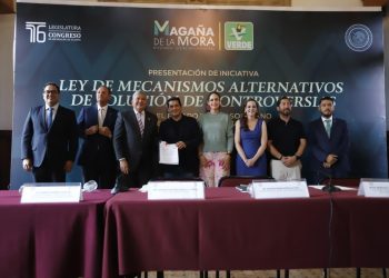 La Ley de Mecanismos Alternativos de Solución evitaría juicios, plantea Juan Antonio Magaña de la Mora en iniciativa