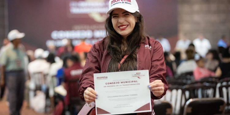Morena se fortalece en Morelia: Giulianna Bugarini se suma a tareas de organización