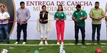 Inauguran en Apatzingán nueva cancha del Mundial Social 2026.