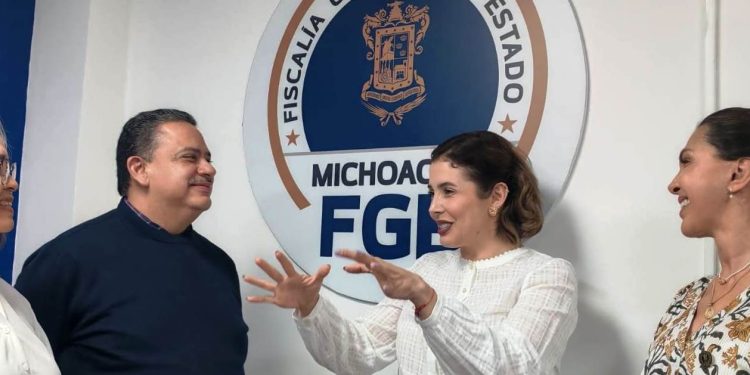 Brissa Arroyo tiende puentes de colaboración con Fiscalía General de Michoacán