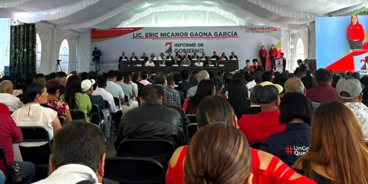 Eric Gaona presenta resultados en su Segundo Informe de Gobierno en Tarímbaro