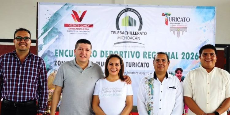 Acude Vicente Gómez a Encuentro Deportivo Regional de Telebachilleratos 2026 en Turicato