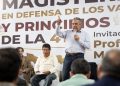 Magisterio michoacano cierra filas con Raúl Morón