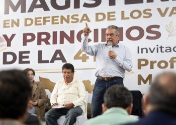 Magisterio michoacano cierra filas con Raúl Morón